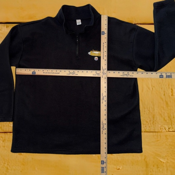 Pittsburgh Steelers Quarter Zip Fleece Pullover Men’s XXL Team Apparel - Picture 7 of 9